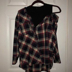 LAYERED CHECKERED SHIRT
